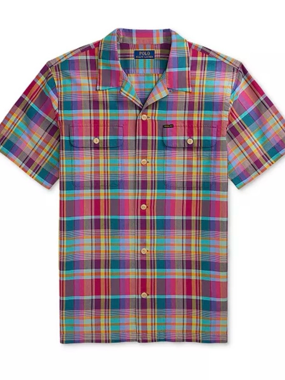 Polo Ralph Lauren
Men's Classic-Fit Plaid Oxford Camp Workshirt